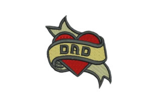 Dad Tattoo Embroidery Design Review for Boutique Apparel