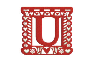 Papel Picado Alphabet U: A Designer's Review for Small Business Merch